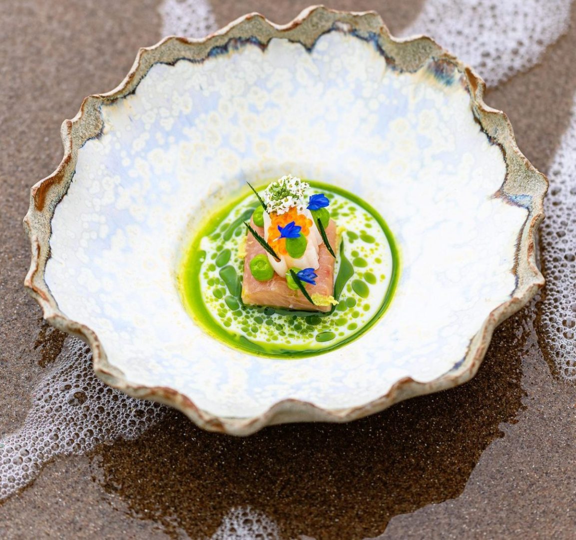 Where the earth, meets the sea